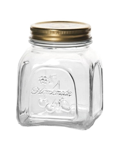 Банка для продуктов HomeMade 500мл квадратная стекло с метал.крышкой Pasabahce