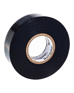 Изолента 0,18х19мм черный 20м Navigator