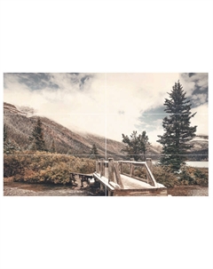 Панно настенное Зимний 60х100 мост (Миф)стеклянное Нет марки