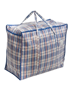 Сумка дорожная в клетку 60х50х30см полипропилен Рыжий кот