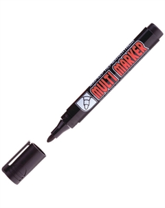 Маркер перманентный Multi Marker пулевидный черный 3мм Crown