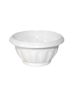 Чаша Ирис с поддоном, пластик 1,8 л, белый Нет марки