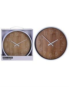 Часы настенные 254х42мм коричневый полипропилен Koopman