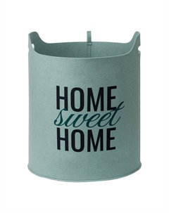 Корзина для белья HOME 400х320х440мм 32л мятный Eva