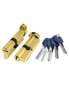 Цилиндр ключевой Punto Lock z402 70мм 35х35 латунь вертушка Fuaro