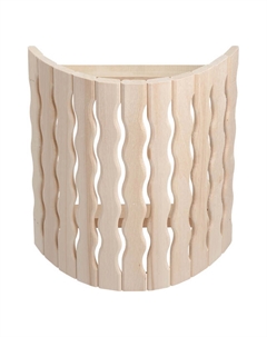 Абажур д/светильника угловой Волна 27х10,5х30,5см липа Банные штучки