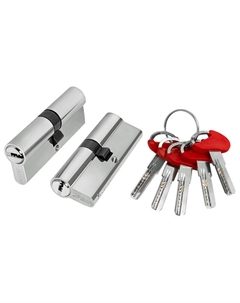 Цилиндр ключевой Lock d-pro500 80мм 40х40 хром Fuaro