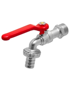 Кран шаровой MPF водоразборный штуцер 1/2" ручка LIGHT Masterprof