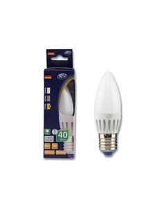 Лампа светодиодная 5Вт E27 350лм 2700K 220В свеча С37 Rev