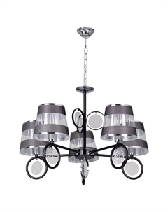 Люстра подвесная Виталина 5х40Вт E14 металл черный хром Mw-light
