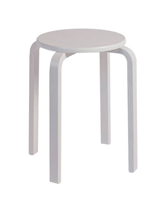 Табурет FAMILY круглый 300х300х448мм/фанера белый Нет марки