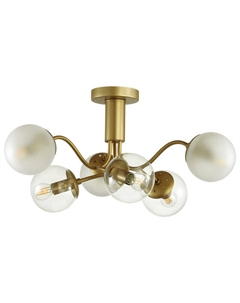 Люстра Candice E14 6х40Вт металл золото Lumion