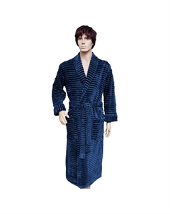 Халат велсофт р-р 52-54 синий, арт.ТВТ-ОМ-5254 Нет марки