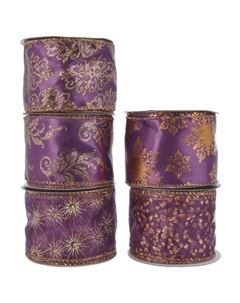 Лента п/э 63мм 2,7м фиолетовая в асс-те Kaemingk