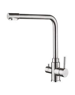 Смеситель для кухни LEDEME L4355-3 канал для фильтра хром Ledeme