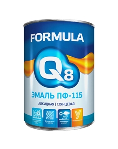 Эмаль ПФ-115 Formula Q8 желтая 0,9кг, арт.ЭК000127364 Престиж
