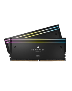 Оперативная память Corsair Dominator Titanium RGB, 48 Гб DDR5 (2x24 Гб), CL36, 7000 МГц, CMP48GX5M2B7000C36, черный