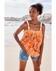 Топ без рукавов с бретелями, желтый Next