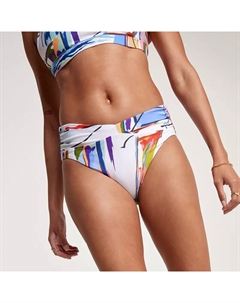 Женские плавки для плавания со средней посадкой и V-образным вырезом спереди, цвет Tahitian Print Calia