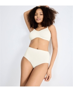 Комплект из трех трусов с высокой посадкой Go Daily Cotton белый Sloggi