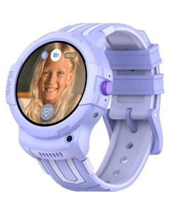 Смарт-часы KidPhone 4G Wink, 1.3", лиловый/лиловый Elari