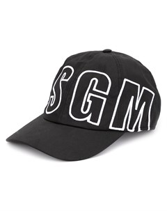 Msgm бейсболка с контрастным логотипом один размер черный Msgm