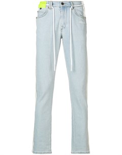 Off white джинсы узкого кроя с ремнем 31 синий Off-white