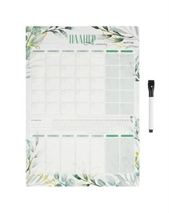 Магнитный планер на месяц Purle с маркером, А3 Meshu