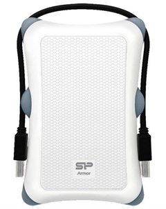 Внешний жесткий диск (HDD) 2Tb Armor A30, 2.5", USB 3.0, белый/серый (SP020TBPHDA30S3W) Silicon power