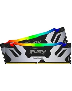Комплект памяти DDR5 DIMM 32Gb (2x16Gb), 6000MHz, CL32, 1.35 В,, FURY Renegade RGB (KF560C32RSAK2-32) Kingston