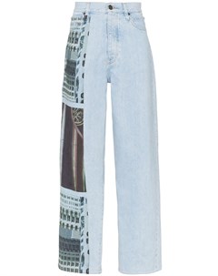 Calvin klein jeans est 1978 широкие джинсы с принтом 32 синий Calvin klein jeans est. 1978