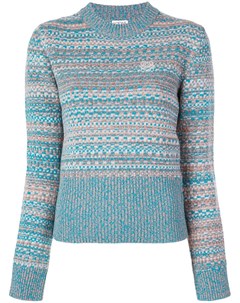 Loewe пуловер в рубчик xs синий Loewe
