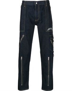Alexander mcqueen джинсы с карманами на молнии 46 синий Alexander mcqueen
