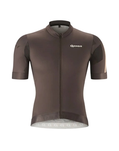 Велосипедный трикотаж "TRESERO", мужская велосипедная рубашка с короткими рукавами, дышащий велосипедный трикотаж с задним карманом, коричневый Gonso