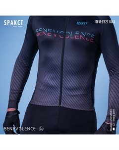 Мужская кофта для велоспорта с длинными рукавами на молнии 3XL, синий Spakct