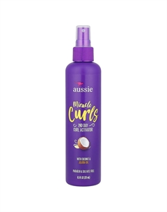 Miracle Curls, активатор локонов для 2-х дневных локонов с кокосом и маслом жожоба, 251 мл (8,5 жидк. унц.) Aussie
