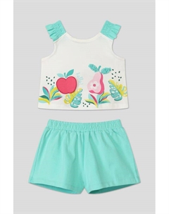 Комплект из майки и шорт с принтом Mayoral