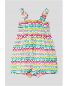 Хлопковый песочник на лямках с принтом Mayoral