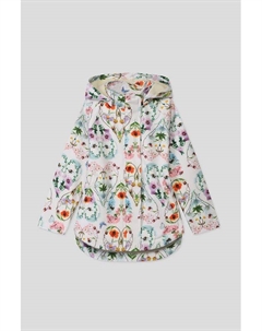 Куртка утепленная с капюшоном с цветочным принтом Molo