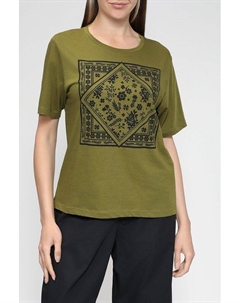 Хлопковая футболка с принтом Marc o'polo