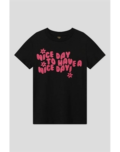 Хлопковая футболка с принтом Ovs