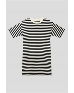 Хлопковое платье в полоску Silver spoon life