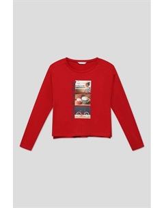 Хлопковый лонгслив с принтом Mayoral