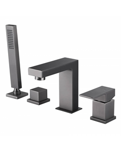 Смеситель ABBER Daheim AF8213NG на борт ванны, никель Abber