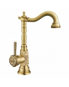 Смеситель Lemark Jasmine LM6605B для кухни с высоким поворотным изливом, бронза