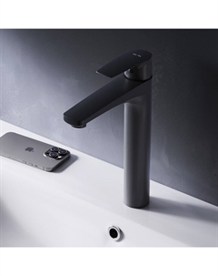 Смеситель для раковины (умывальника) AM.PM Gem F90A92022 высокий, черный Am.pm.