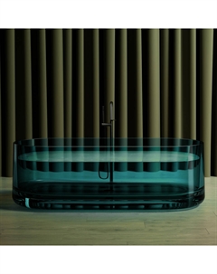 Прозрачная ванна ABBER Kristall AT9708Aquamarin бирюзовая Abber