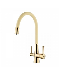 Смеситель Lemark Comfort LM3075G-Beige для кухни с подключ. к фильтру с питьевой водой, золото/беж.