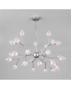 Подвесная люстра со стеклянными плафонами 546 серебро Bogate's