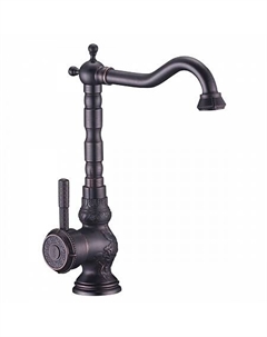 Смеситель Lemark Jasmine LM6645ORB для кухни с высоким поворотным изливом, черная бронза